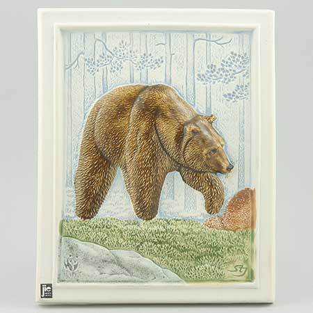 ステファン・ジョンソン WWF ハリネズミ　陶板20cm ステファン・ジョンソン WWF ハリネズミ 陶板20cm ハリネズミ